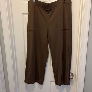 Pure Jill wide leg knit crop pants